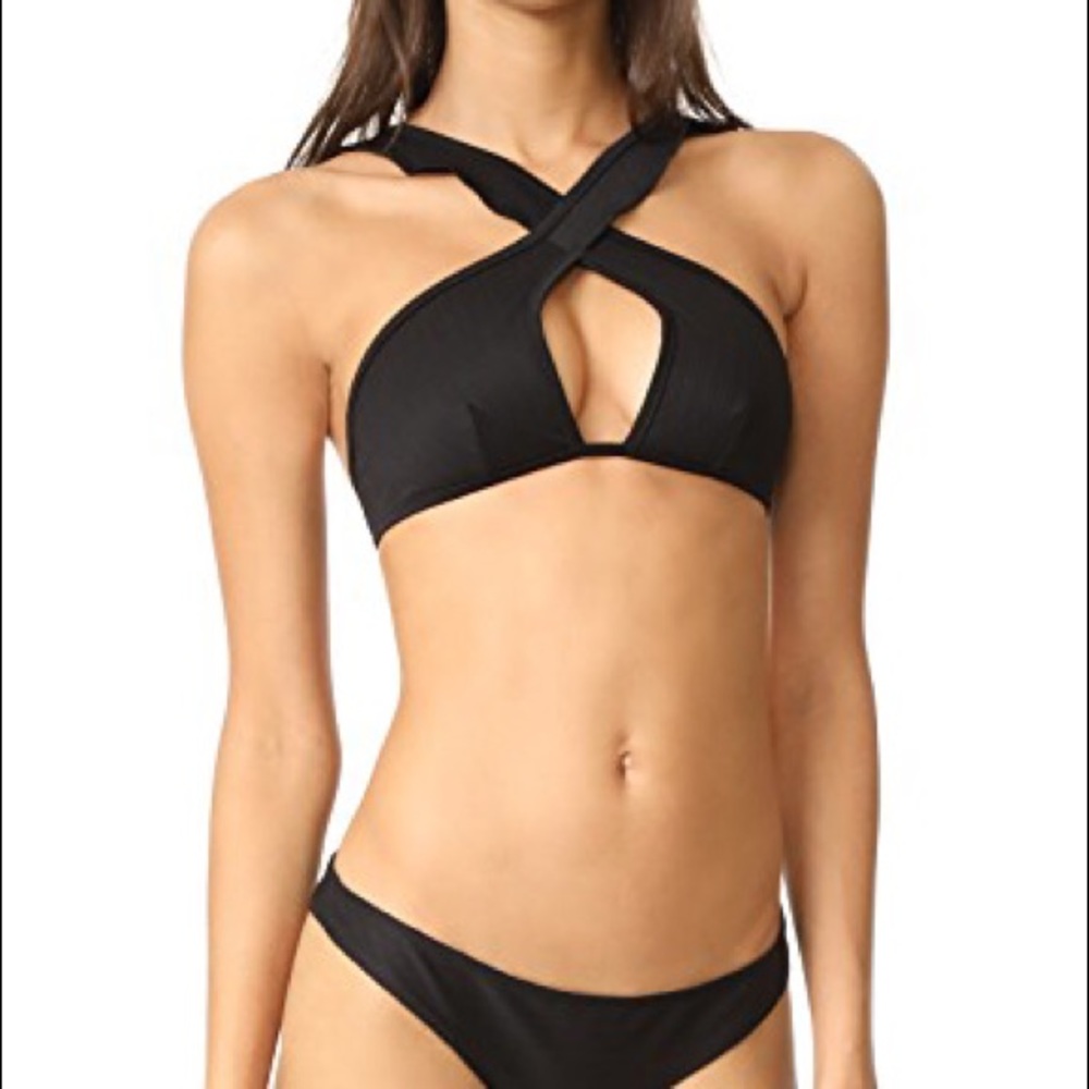For Love and Lemons La playa black bikini